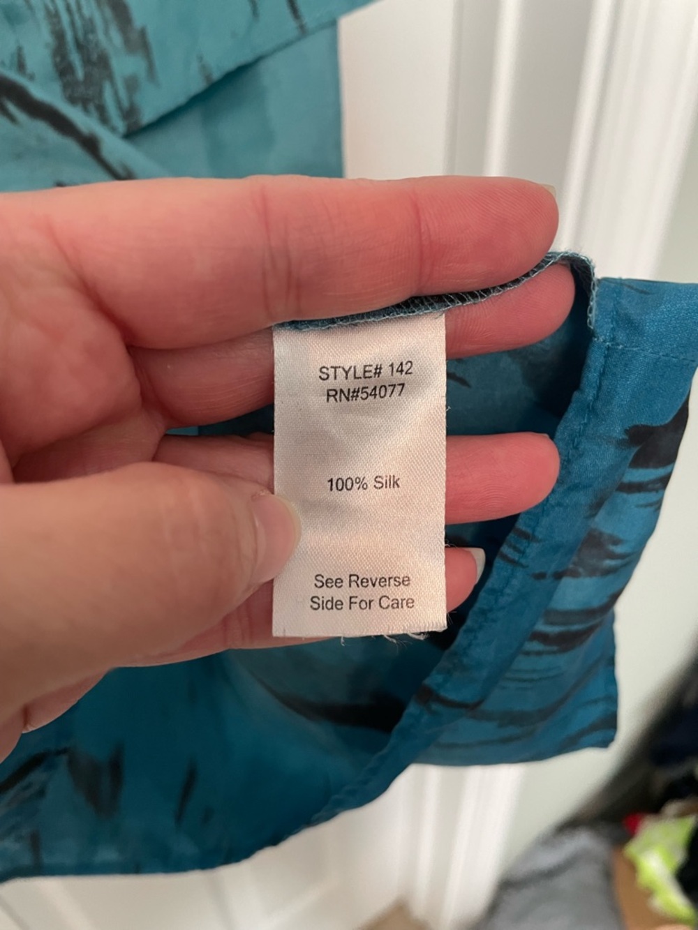 CAbi Serene Ombré Tiered 100% Silk Tank Blouse - Picture 4 of 4